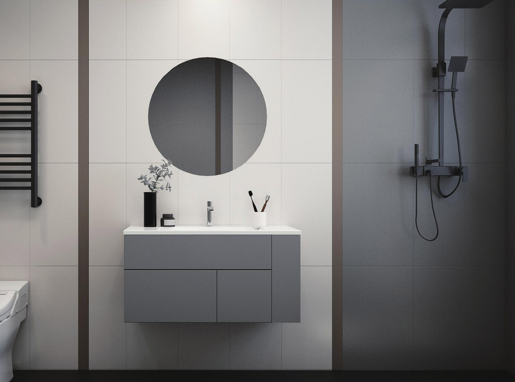 不锈钢浴室柜•BK-YS021
